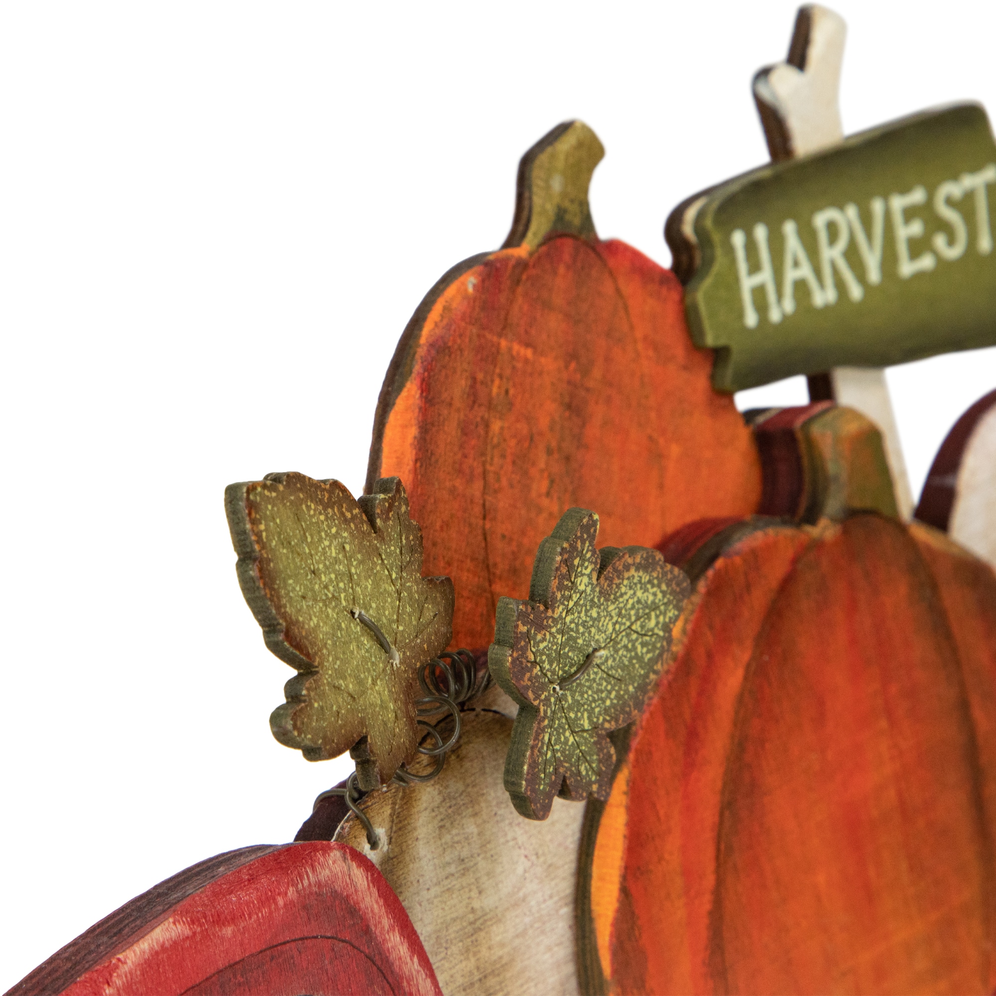 14" Red Truck with Pumpkins Fall Harvest Sign Decoration